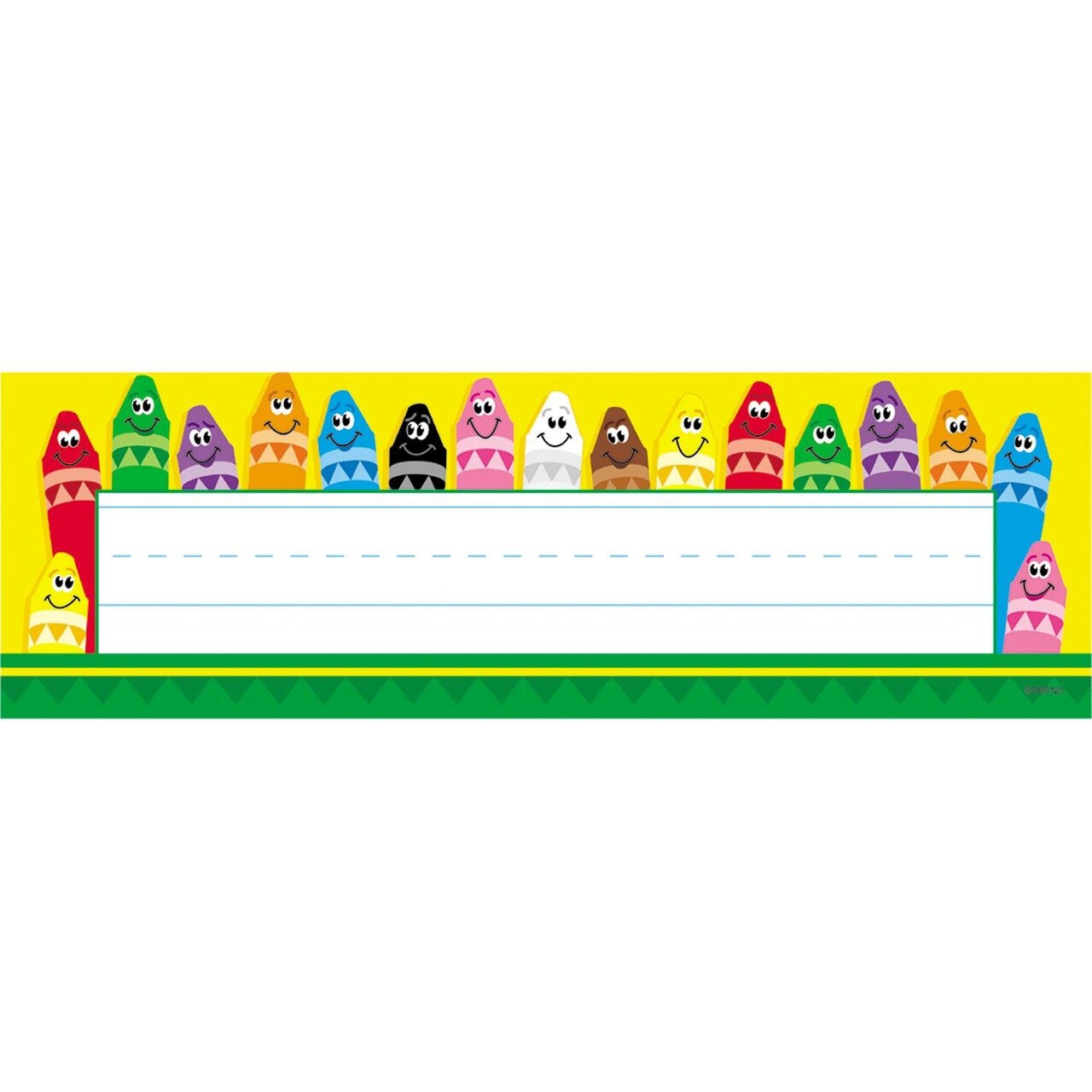 Colorful Crayons Desk Toppers® Name Plates, 36 Per Pack, 6 Packs
